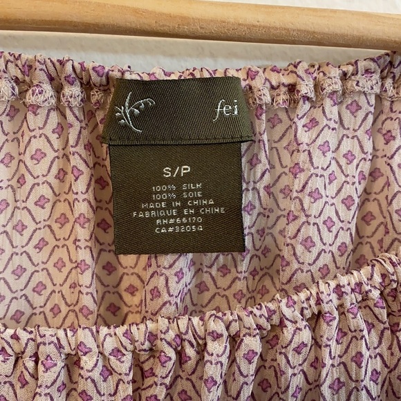 Anthropologie Fei Floral Silk Blouse Size:S - Picture 2 of 4